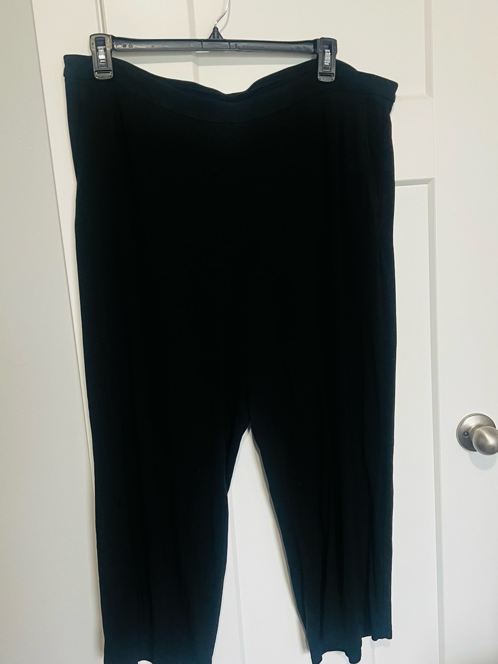 J. Jill Black Pull-On Wide Leg Pants